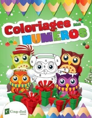 Coloriages par numéros - Hiboux