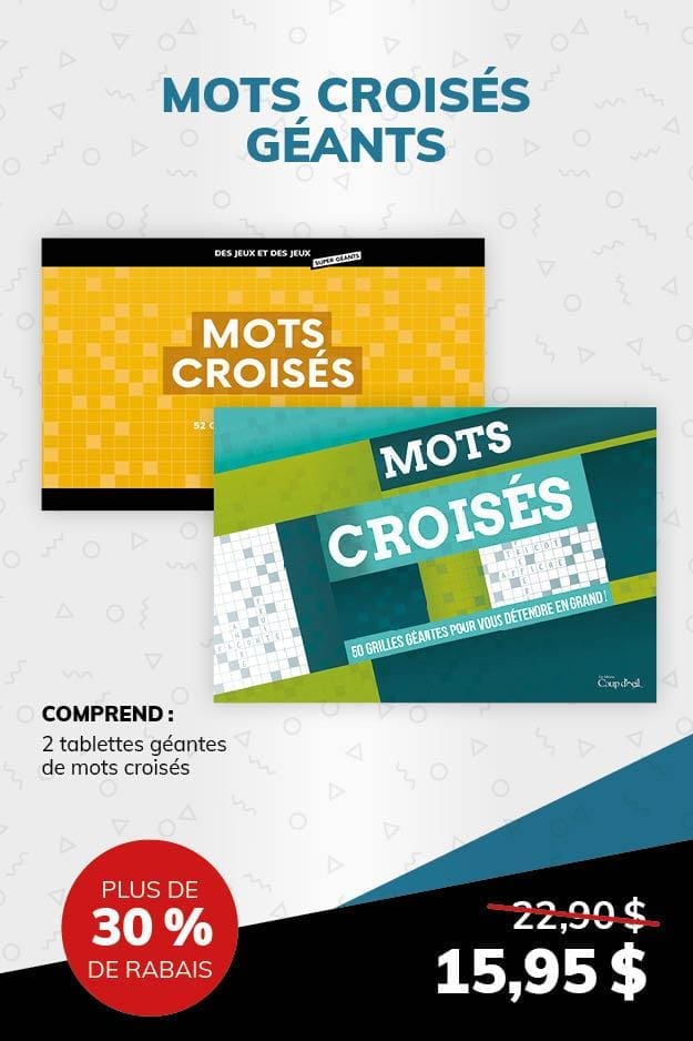 Mots croisés géants - Goélette