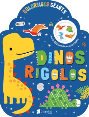 Coloriages géants - Dinos rigolos