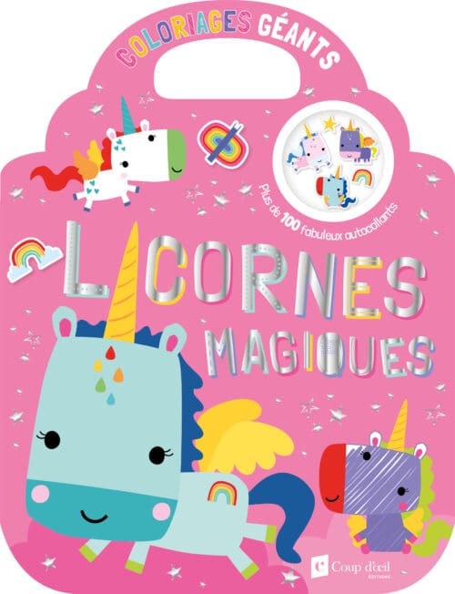 Coloriages géants – Licornes magiques