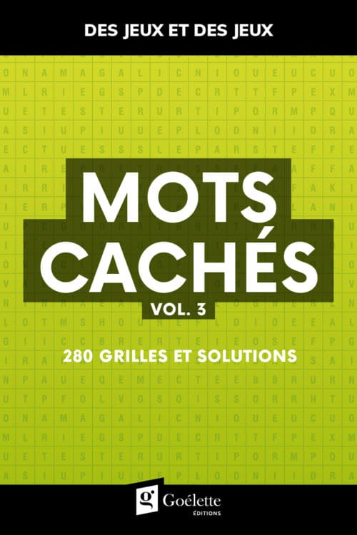 Des jeux et des jeux – Mots cachés Vol.3