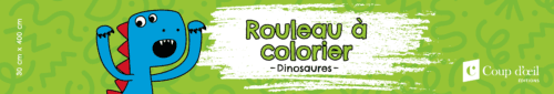 Rouleau à colorier – Dinosaures