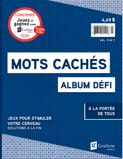 Album défi mots cachés Vol. 9 N°7