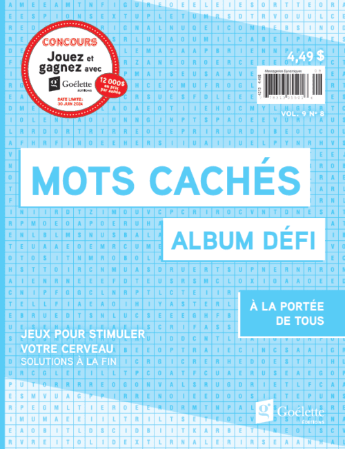 Album défi mots cachés Vol. 9 N°8