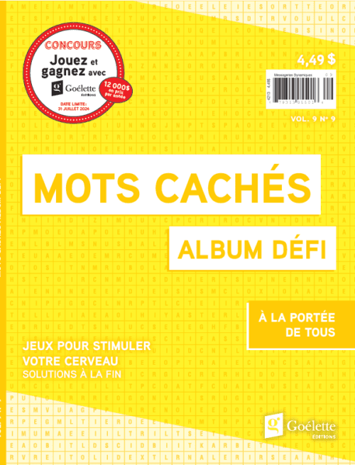 Album défi mots cachés Vol. 9 N°9