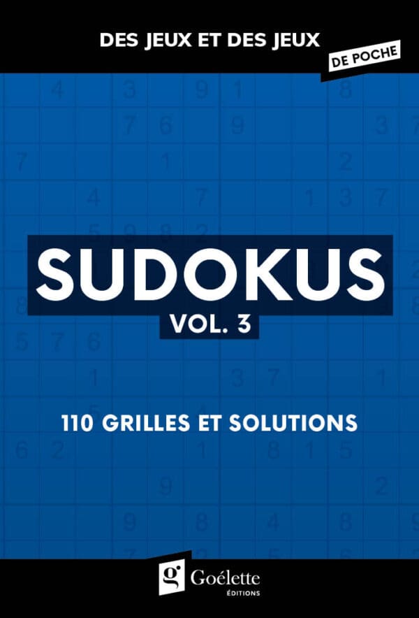 Des jeux et des jeux de poche - Sudokus vol.3