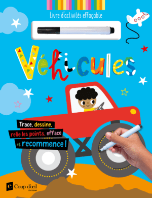 Livre d'activités effaçable - Véhicules
