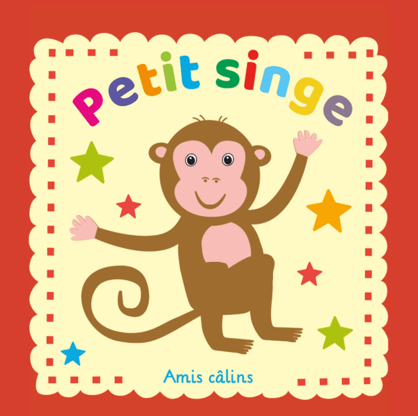 Petit singe - Amis câlins - Livre en tissu