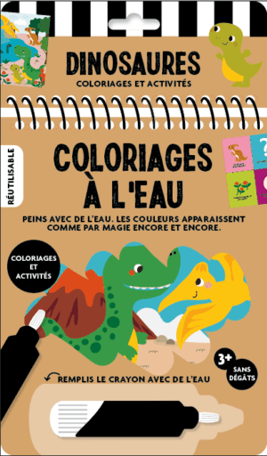 Coloriages à l'eau - Dinosaures
