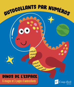 Autocollants par numéros - Dinos de l'espace