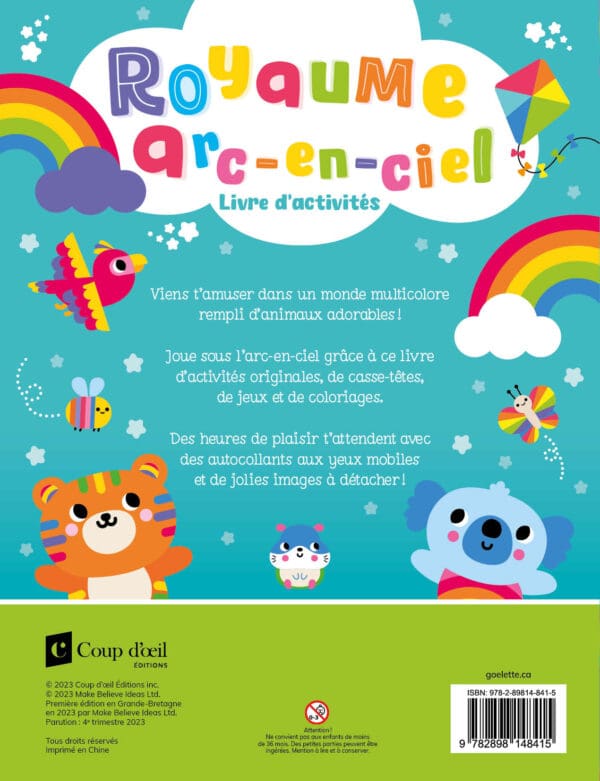 Royaume arc-en-ciel - Jeux et autocollants avec yeux mobiles – Image 2