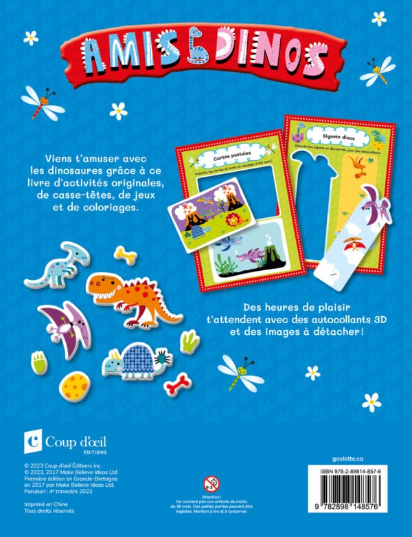 Amis dinos - Jeux et autocollants 3D - Image 2