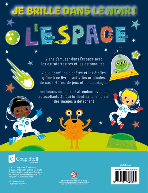 Je brille dans le noir ! L'espace - Jeux et autocollants 3D – Image 2
