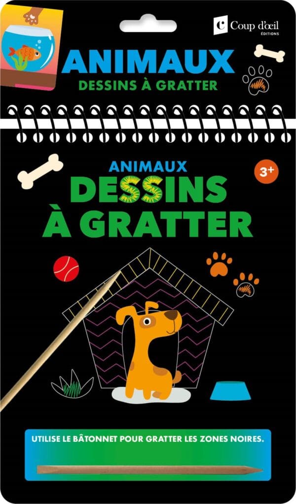 Dessins à gratter - Animaux