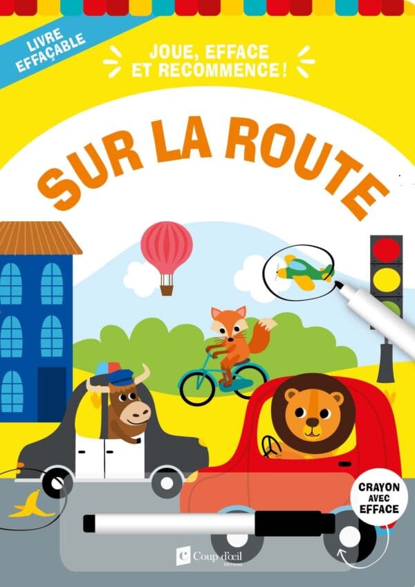 Livre d'activités effaçable - Sur la route