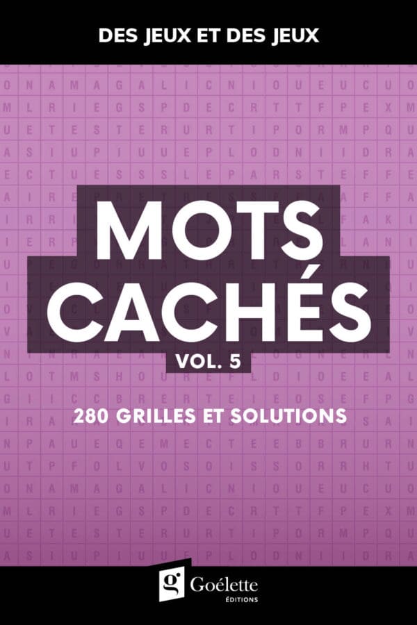 Des jeux et des jeux - Mots cachés vol.5