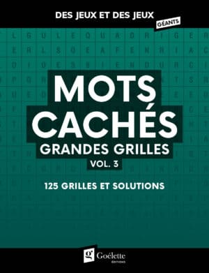 Des jeux et des jeux grandes grilles - Mots cachés vol. 3