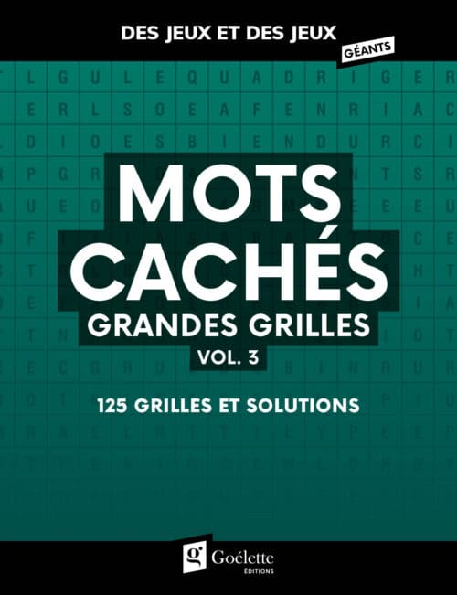 Des jeux et des jeux grandes grilles – Mots cachés vol. 3