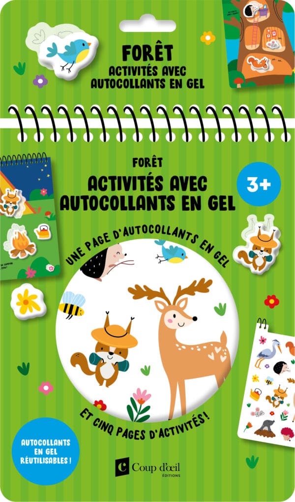 Activités avec autocollants en gel - Forêt