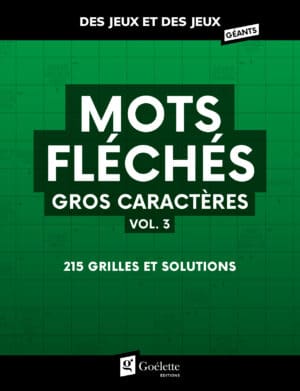 Des jeux et des jeux gros caractères - Mots fléchés vol. 3
