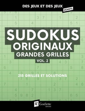 Des jeux et des jeux grandes grilles - Sudokus originaux vol.2
