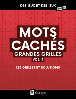 Des jeux et des jeux grandes grilles - Mots cachés vol. 4