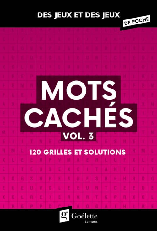 Des jeux et des jeux de poche – Mots cachés vol. 3