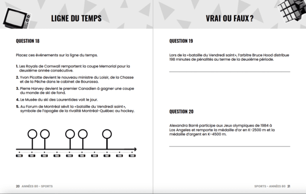 Quiz Québec - Années 80 - Image 2