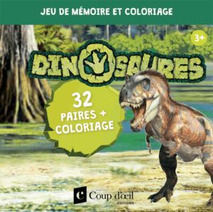 Jeu de mémoire et coloriage - Dinosaures