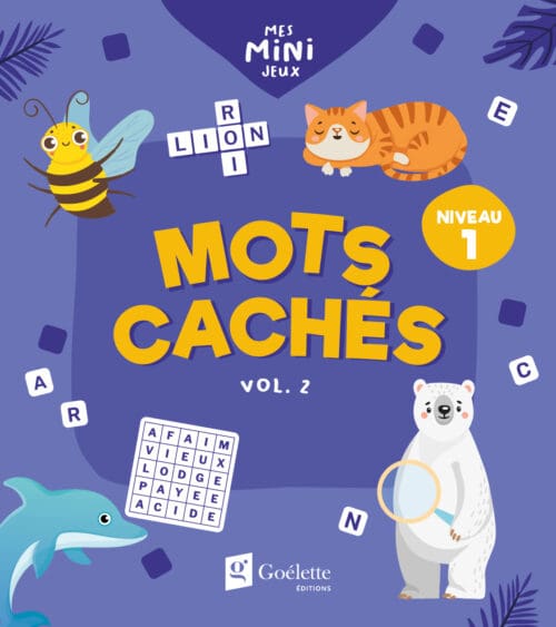 Mes mini jeux – Mots cachés niveau 1 (vol. 2)