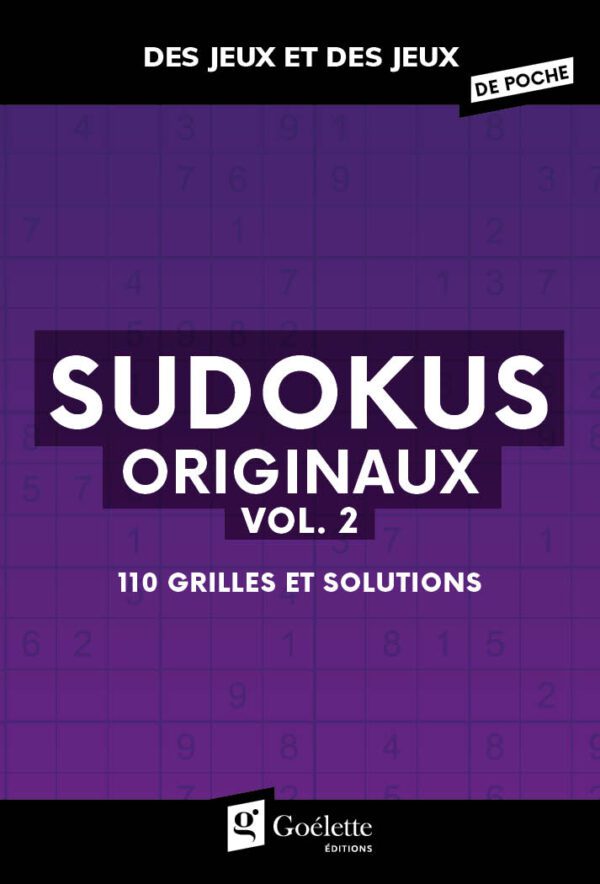 Des jeux et des jeux de poche - Sudokus originaux vol. 2