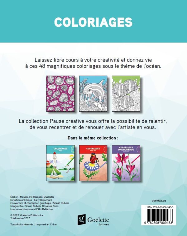 Pause créative - Coloriages classiques - Océan – Image 2
