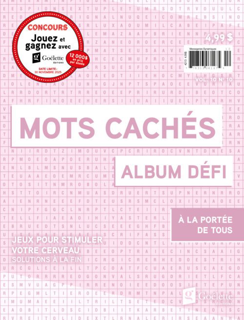 Album défi – mots cachés V10 N10