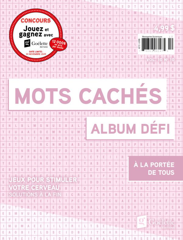 Album défi - mots cachés V10 N10