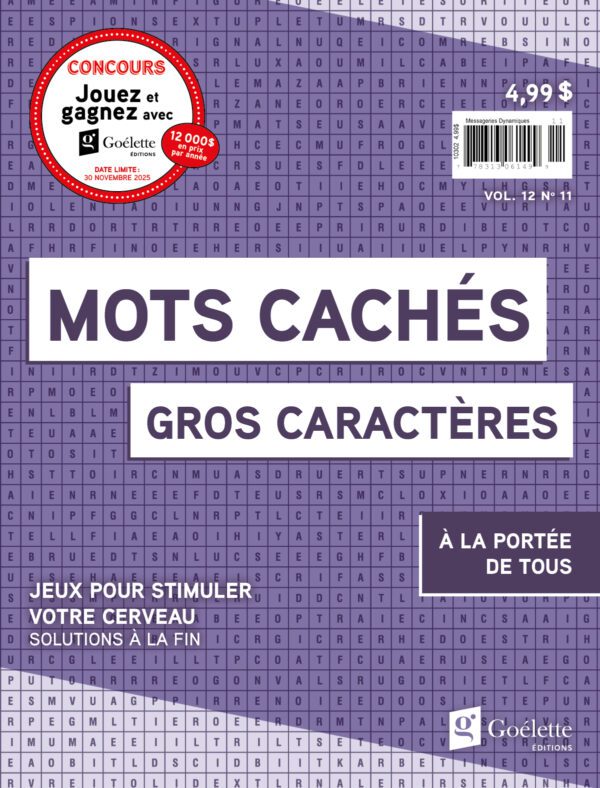 Gros caractères - Mots cachés V12 N11