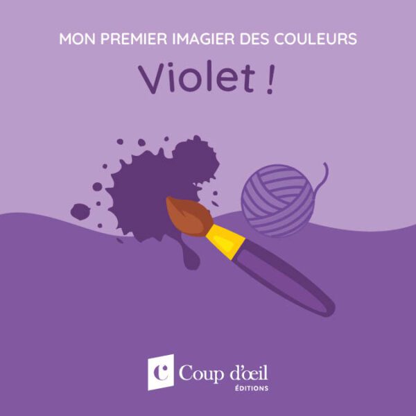 Mon premier imagier des couleurs - Violet