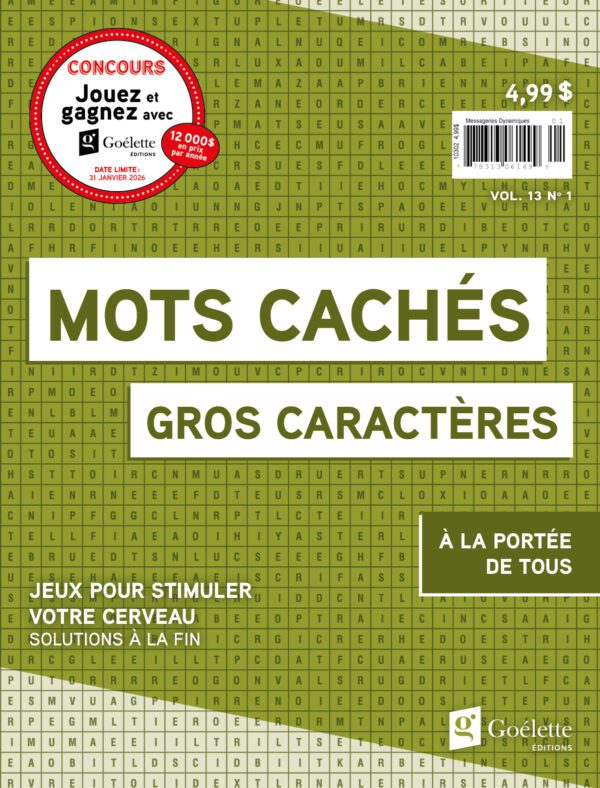Gros caractères - Mots cachés V13 N1