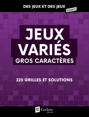 Des jeux et des jeux géants - Jeux variés gros caractères