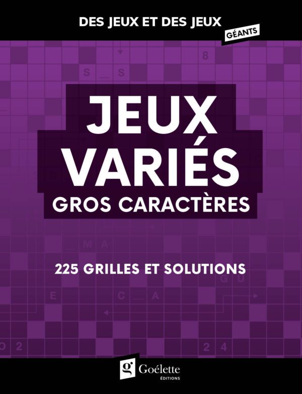 Des jeux et des jeux géants - Jeux variés gros caractères