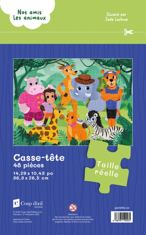 Casse-tête Nos amis les animaux - Savane - Image 2