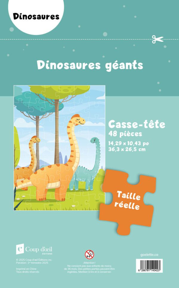 Casse-tête - Dinosaures géants – Image 2