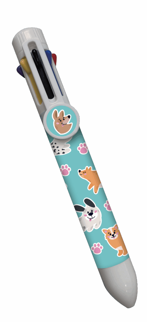 Stylo 8 couleurs – Chiens