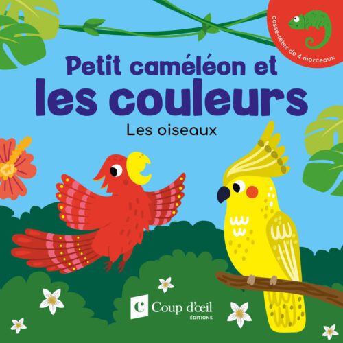 Petit caméléon et les couleurs des oiseaux – livre casse-tête