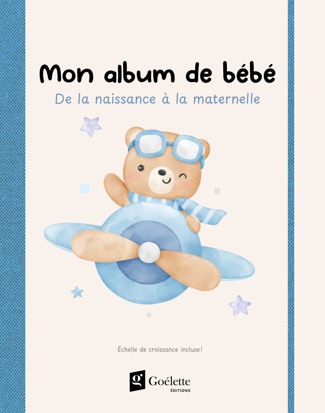 Album de bébé - De la naissance à la maternelle (Bleu)