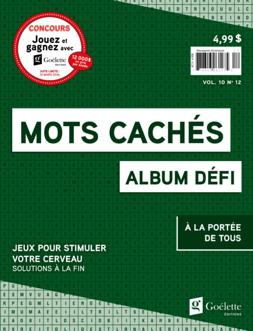 Album défi – mots cachés V10 N12