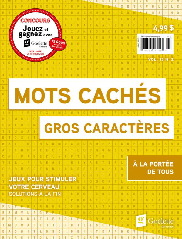 Gros caractères - Mots cachés V13 N2