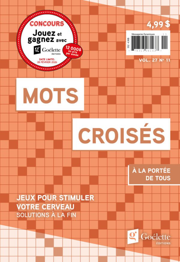 Mots croisés V27 N11