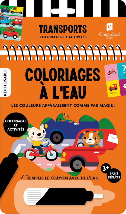 Coloriages à l&rsquo;eau – Transports