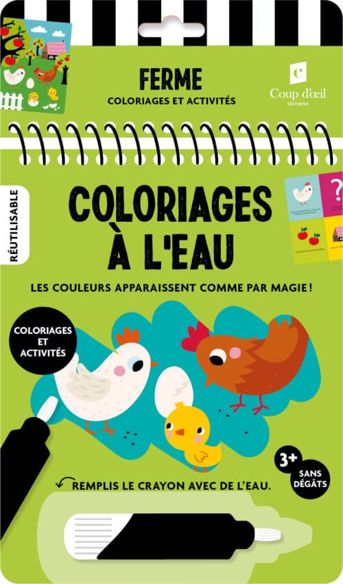 Coloriages à l&rsquo;eau – Ferme