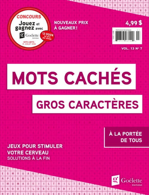 Gros caractères – Mots cachés V13 N7